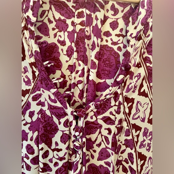 Natalie Martin batik Silk Fiore Maxi Dress L - Picture 2 of 7